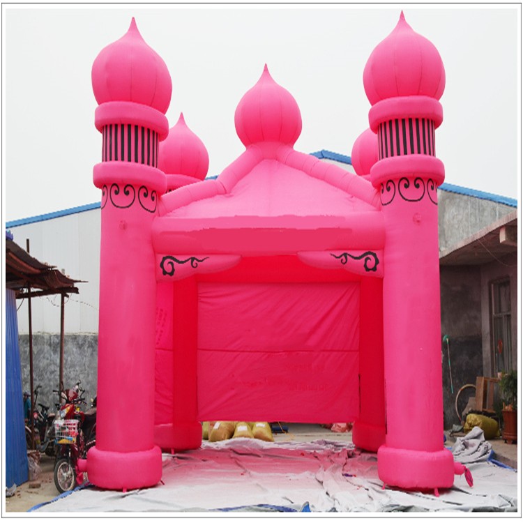秦安粉色帐篷
